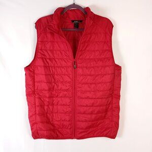 CORE365 CE702 Prevail Packable Puffer Vest Mens L Red Water Resistant